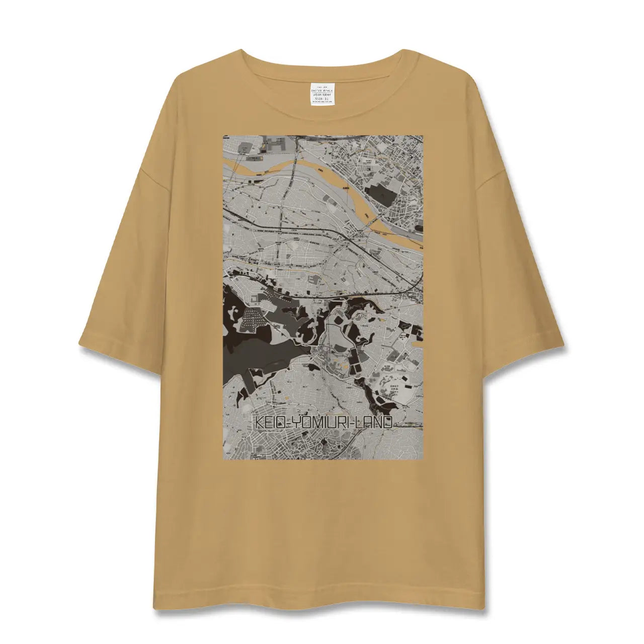 【京王よみうりランド(東京都)】地図柄ビッグシルエットTシャツ