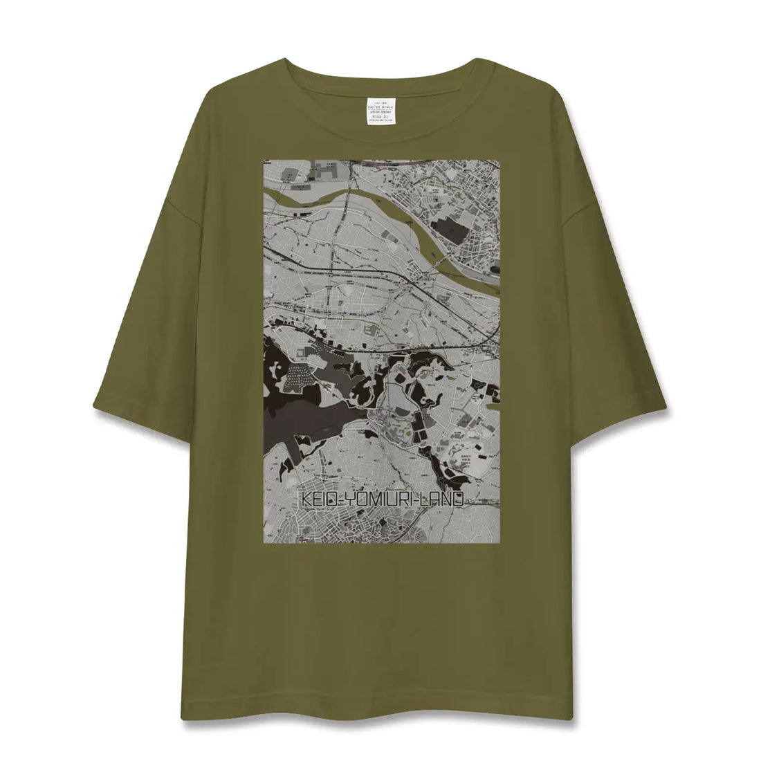 【京王よみうりランド(東京都)】地図柄ビッグシルエットTシャツ