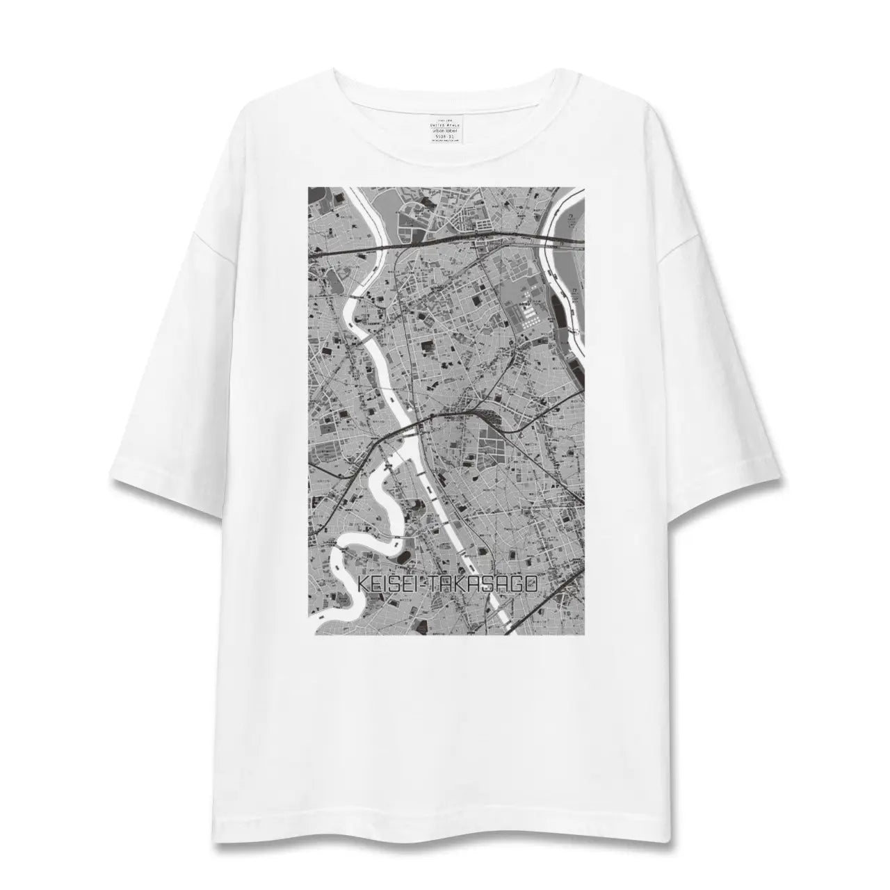 【京成高砂(東京都)】地図柄ビッグシルエットTシャツ