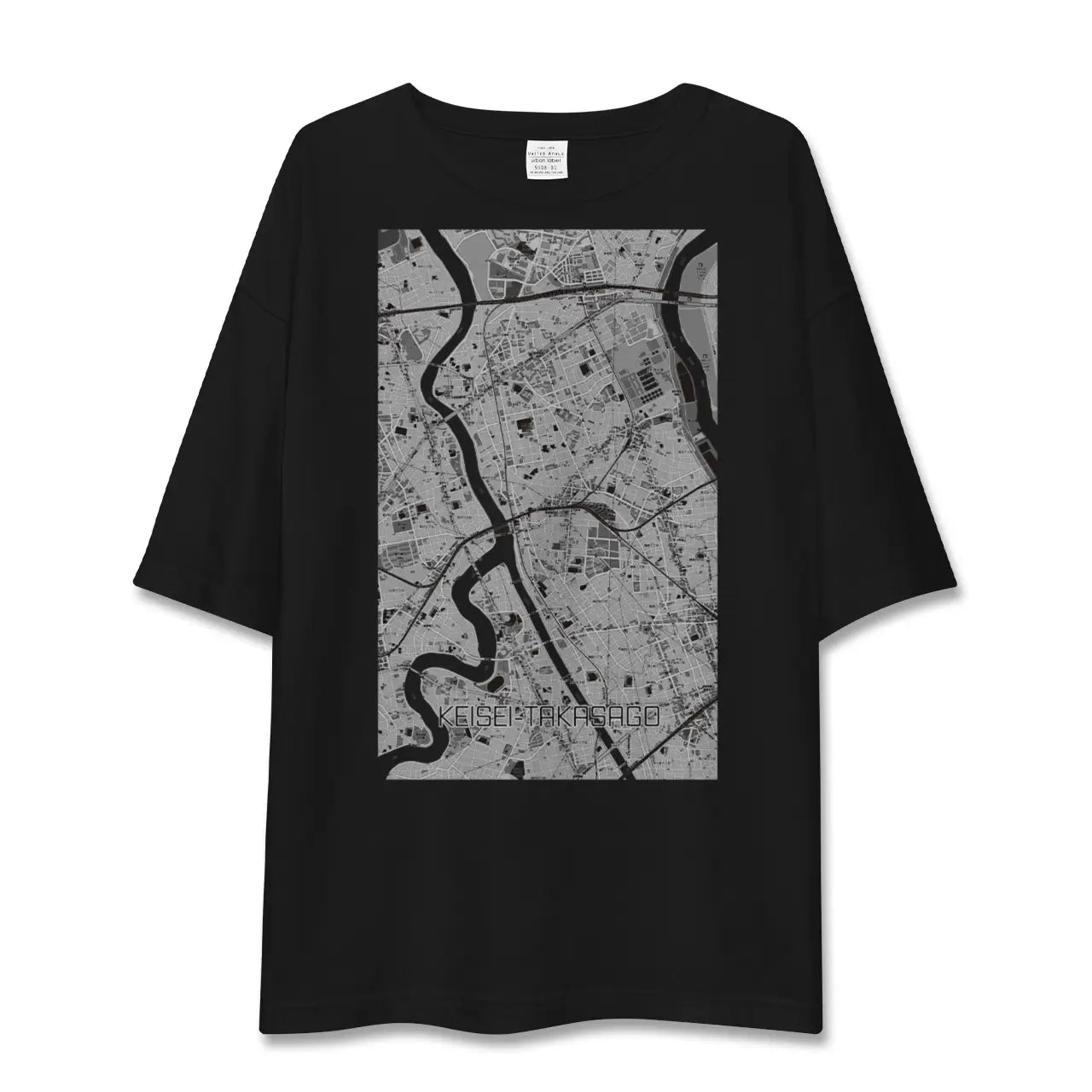 【京成高砂(東京都)】地図柄ビッグシルエットTシャツ