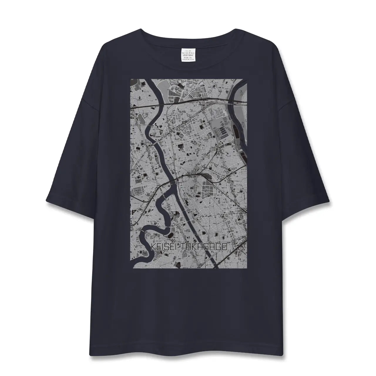 【京成高砂(東京都)】地図柄ビッグシルエットTシャツ