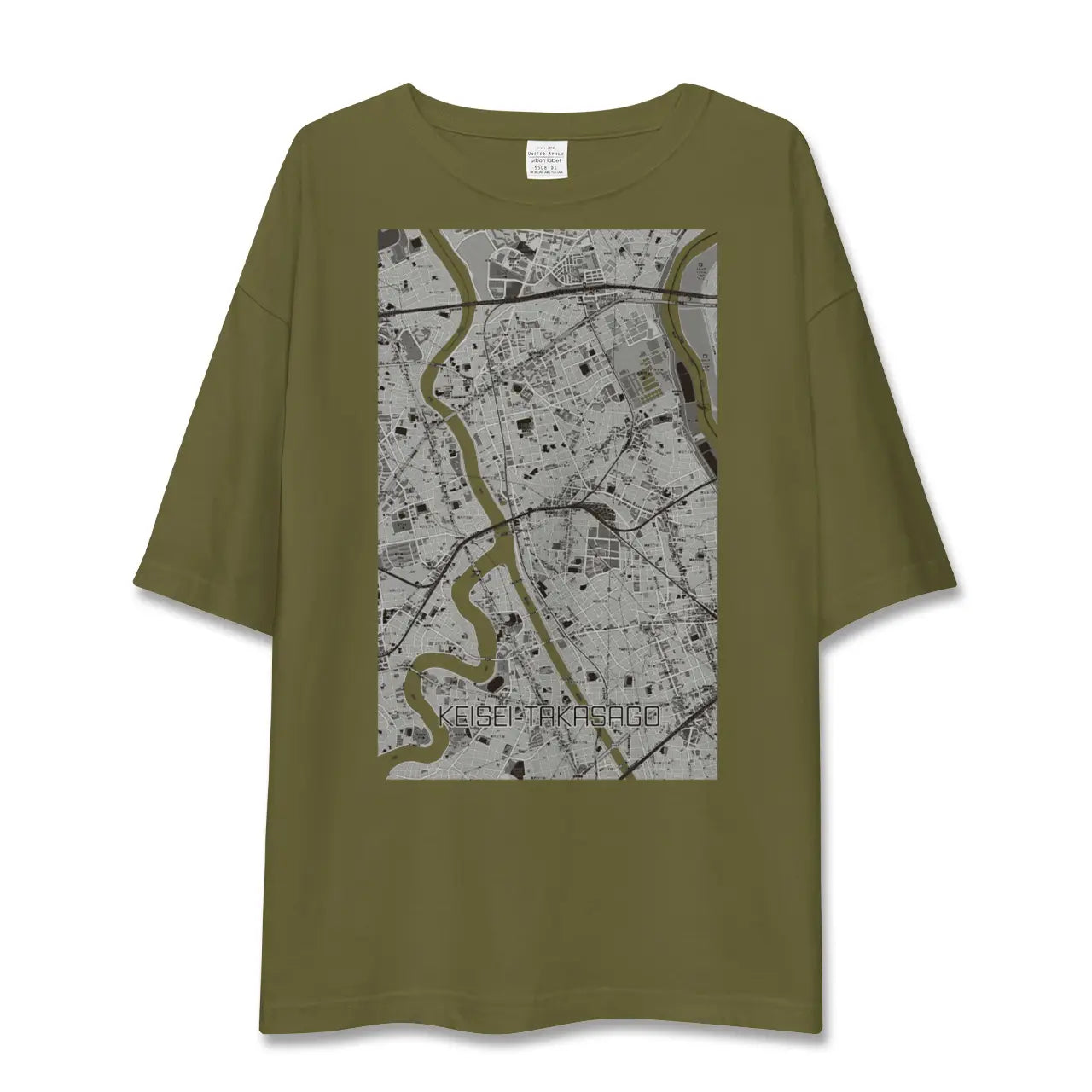 【京成高砂(東京都)】地図柄ビッグシルエットTシャツ