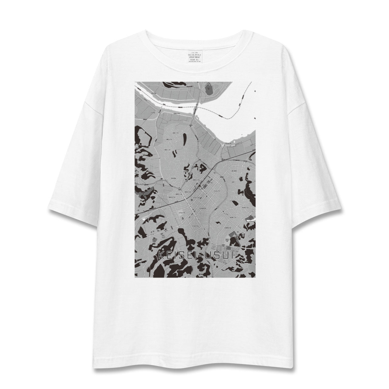 【京成臼井(千葉県)】地図柄ビッグシルエットTシャツ