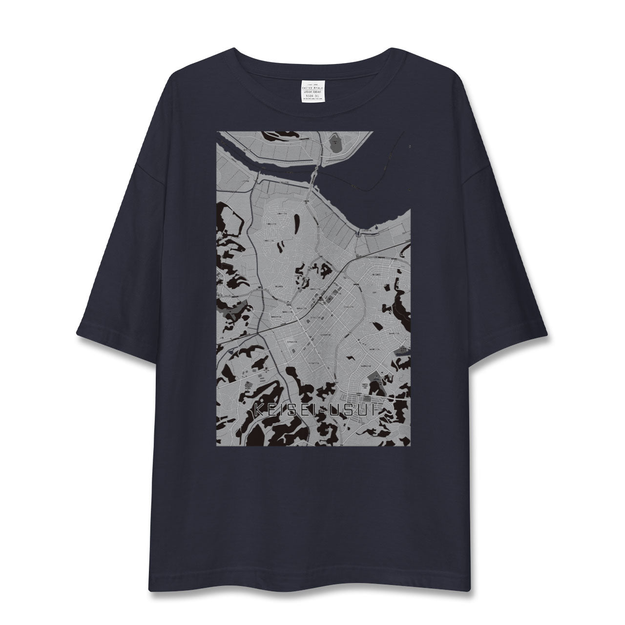 【京成臼井(千葉県)】地図柄ビッグシルエットTシャツ
