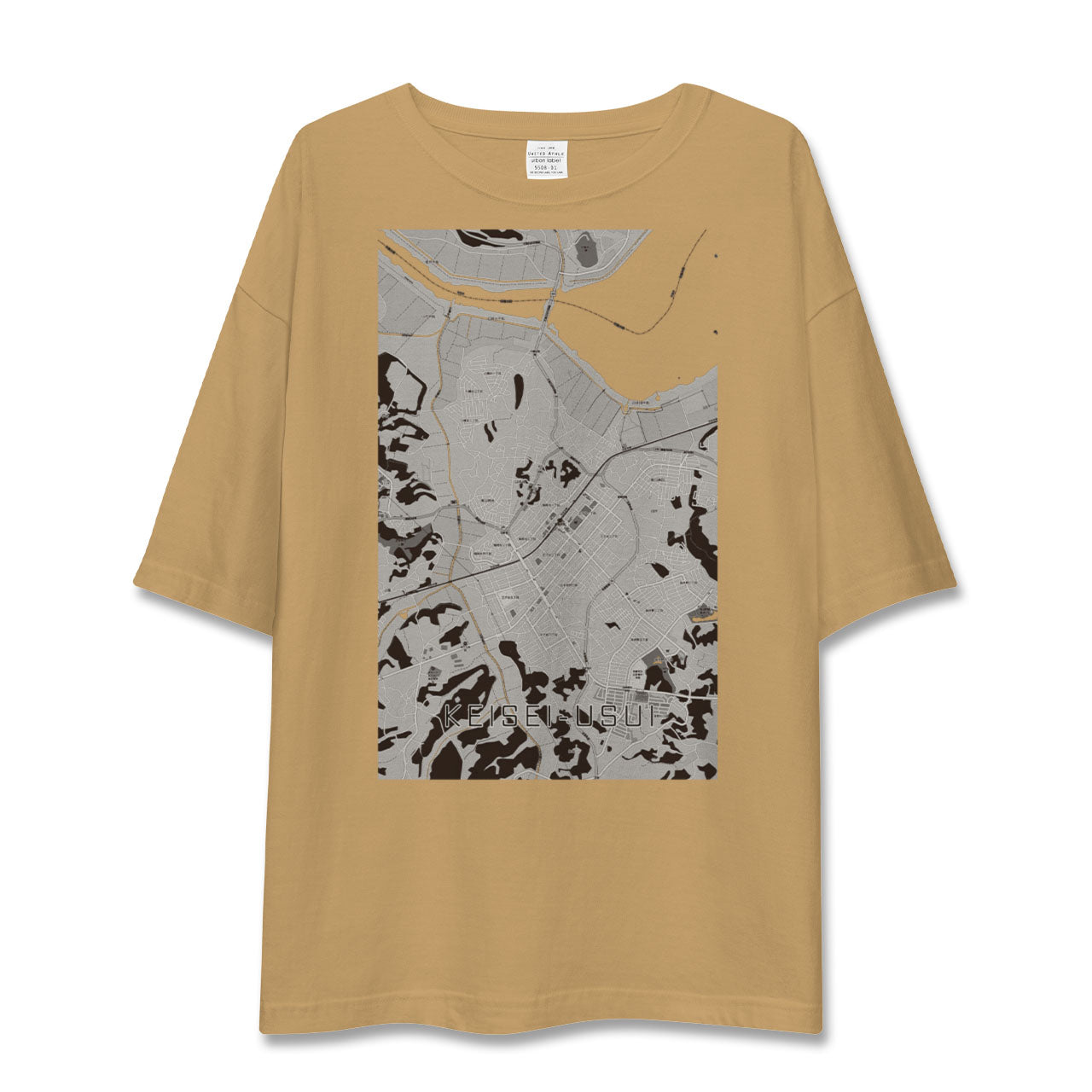 【京成臼井(千葉県)】地図柄ビッグシルエットTシャツ