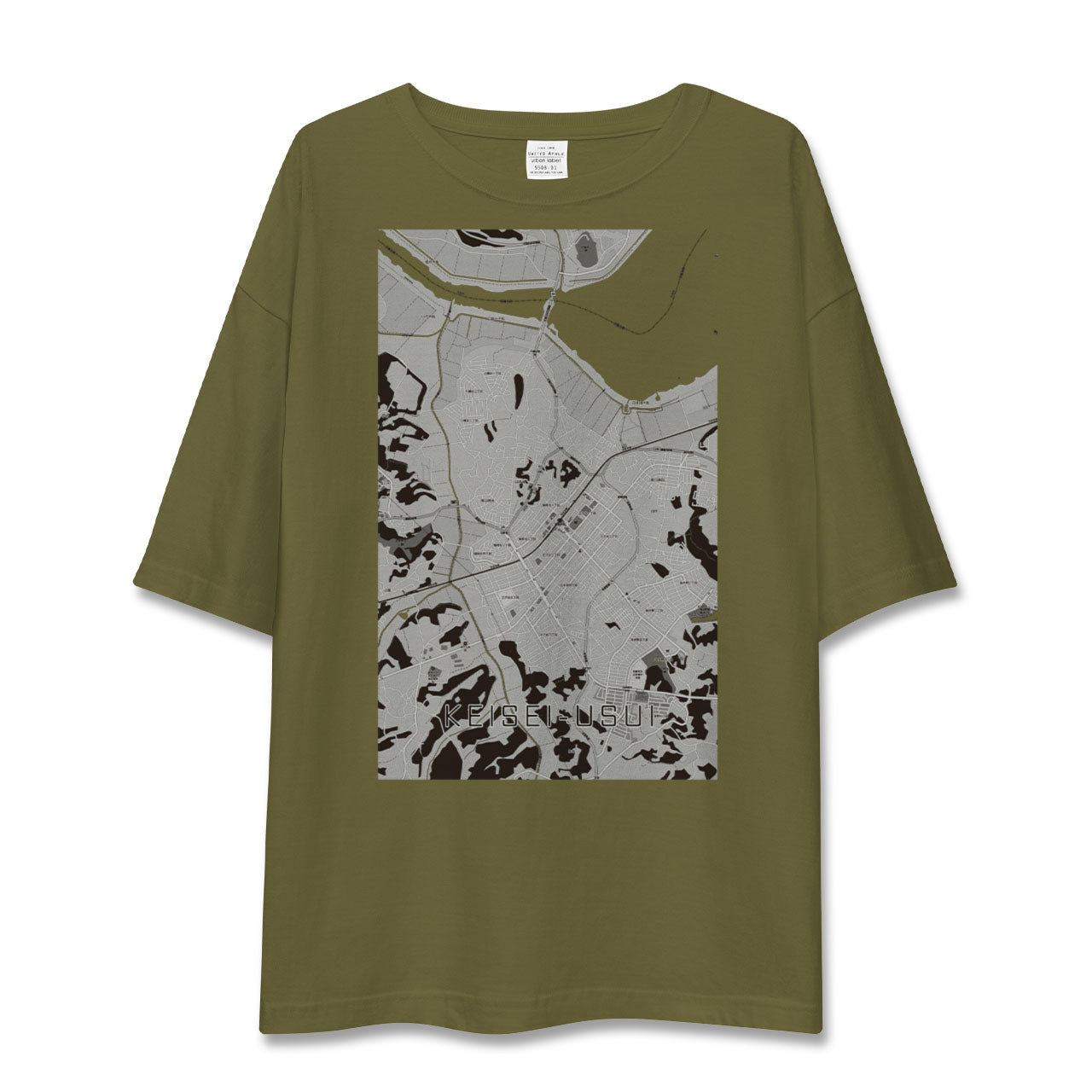 【京成臼井(千葉県)】地図柄ビッグシルエットTシャツ