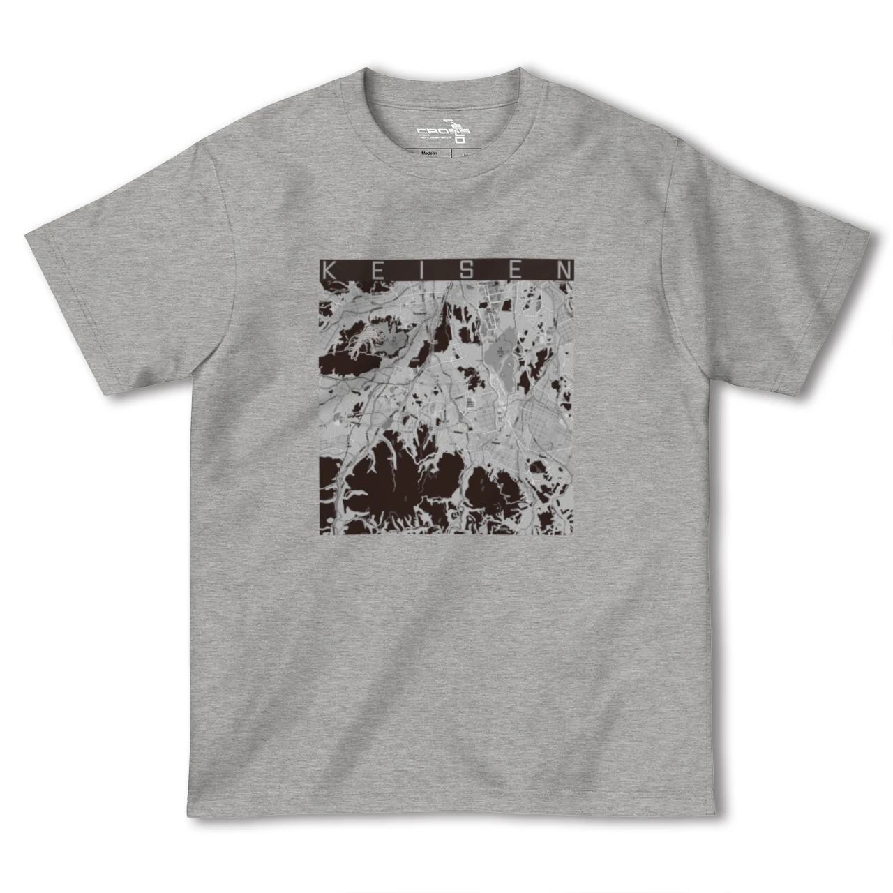 【桂川(福岡県)】地図柄ヘビーウェイトTシャツ