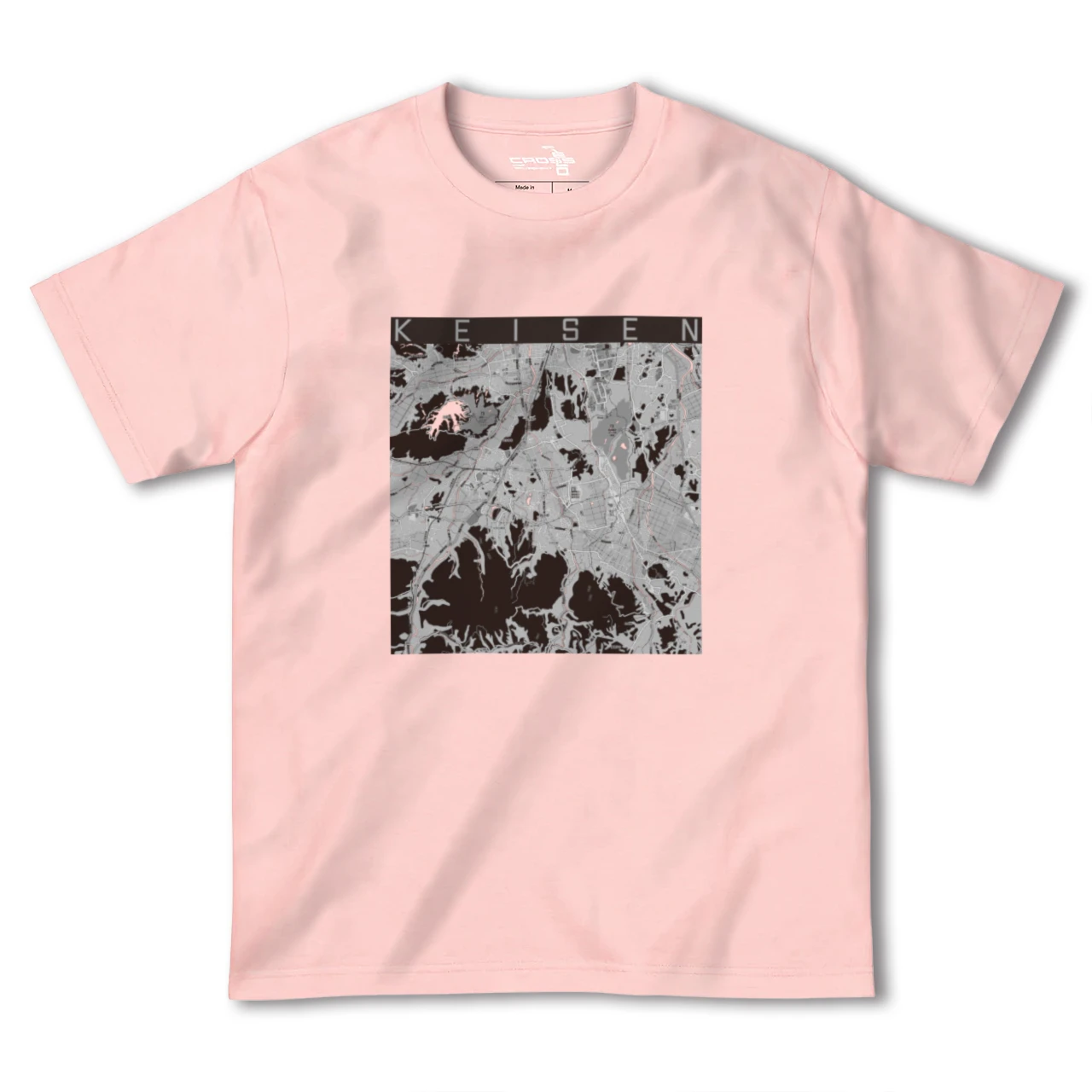 【桂川(福岡県)】地図柄ヘビーウェイトTシャツ