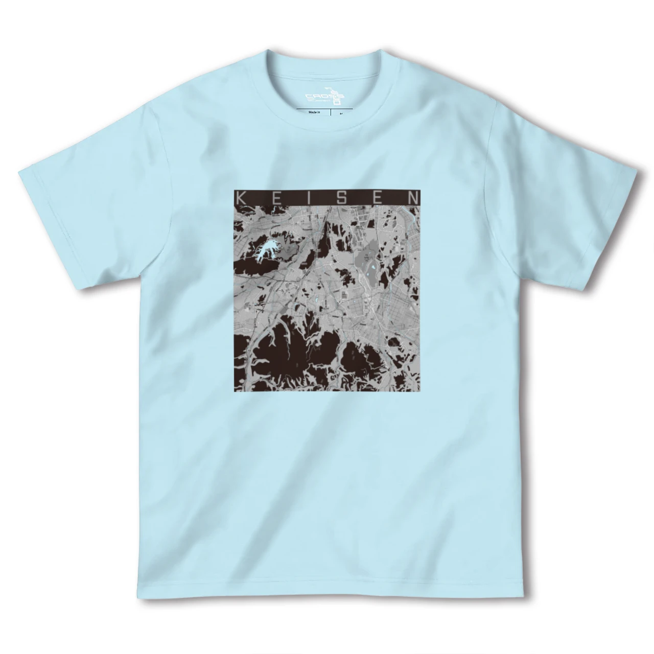 【桂川(福岡県)】地図柄ヘビーウェイトTシャツ