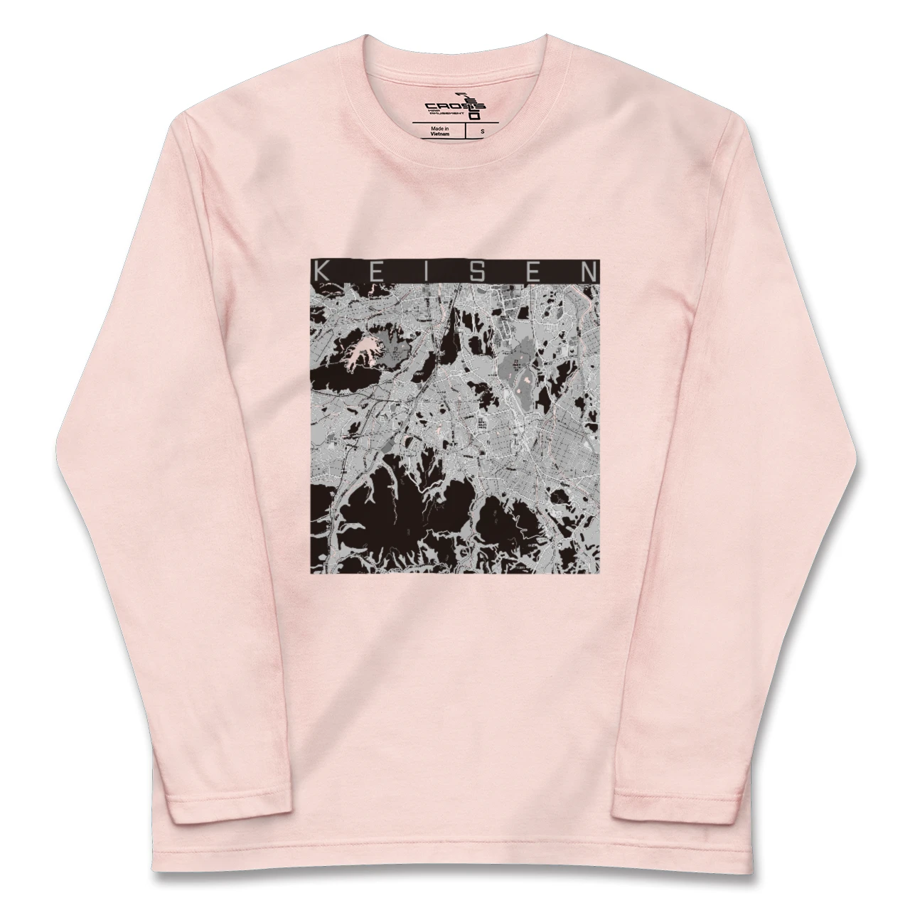 【桂川(福岡県)】地図柄ロングスリーブTシャツ