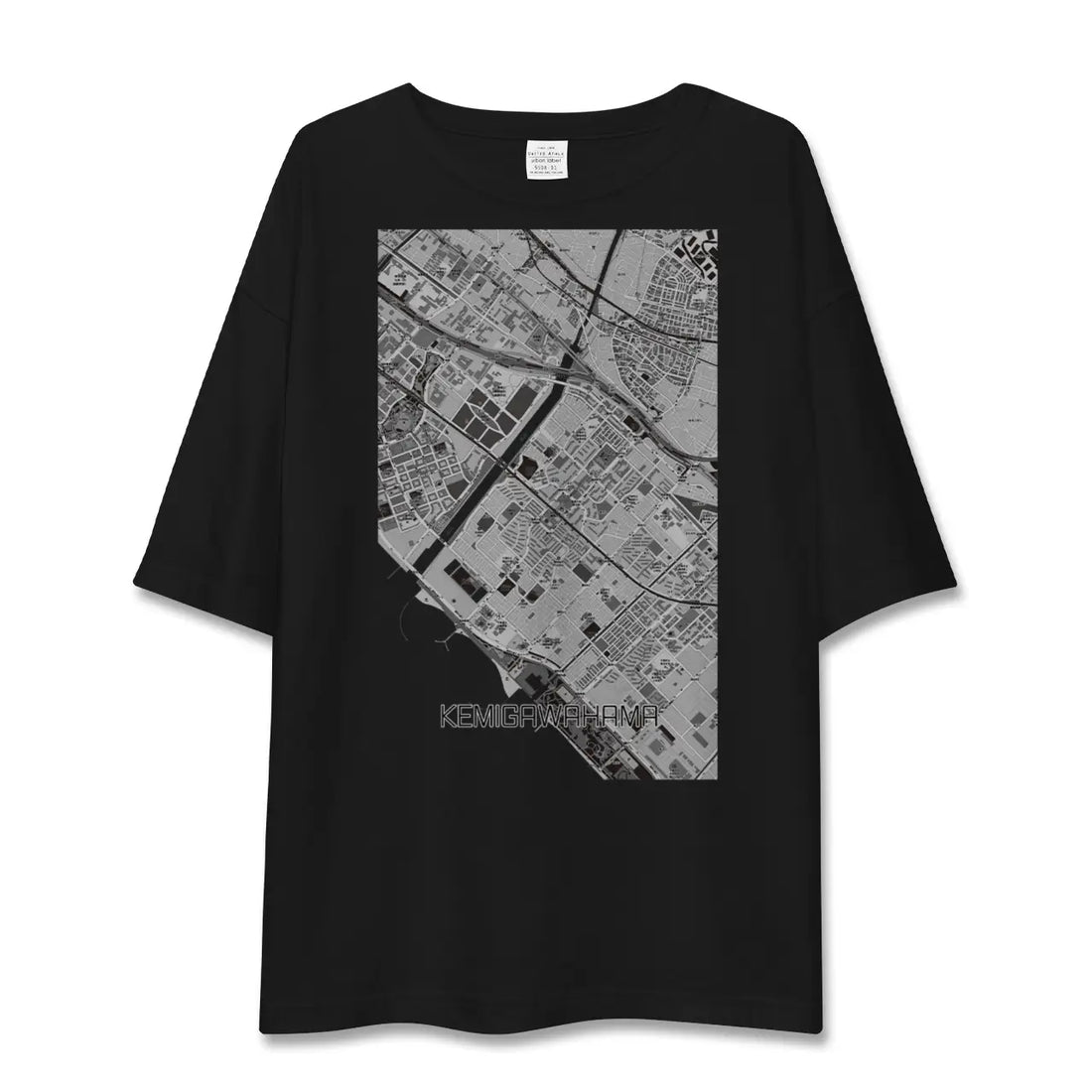 【検見川浜(千葉県)】地図柄ビッグシルエットTシャツ