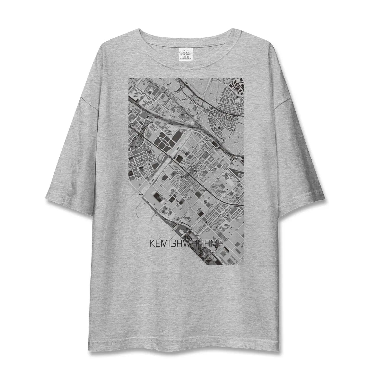 【検見川浜(千葉県)】地図柄ビッグシルエットTシャツ