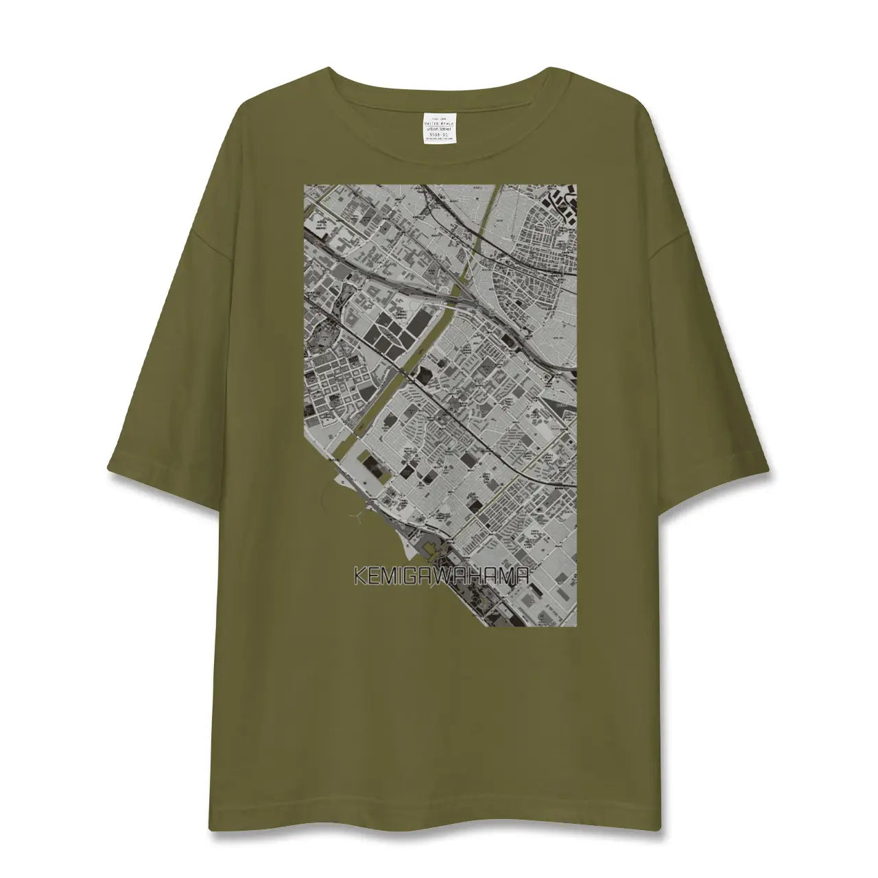 【検見川浜(千葉県)】地図柄ビッグシルエットTシャツ