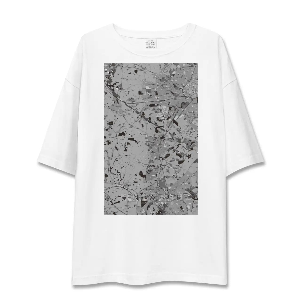 【ケニルワース(イギリス)】地図柄ビッグシルエットTシャツ