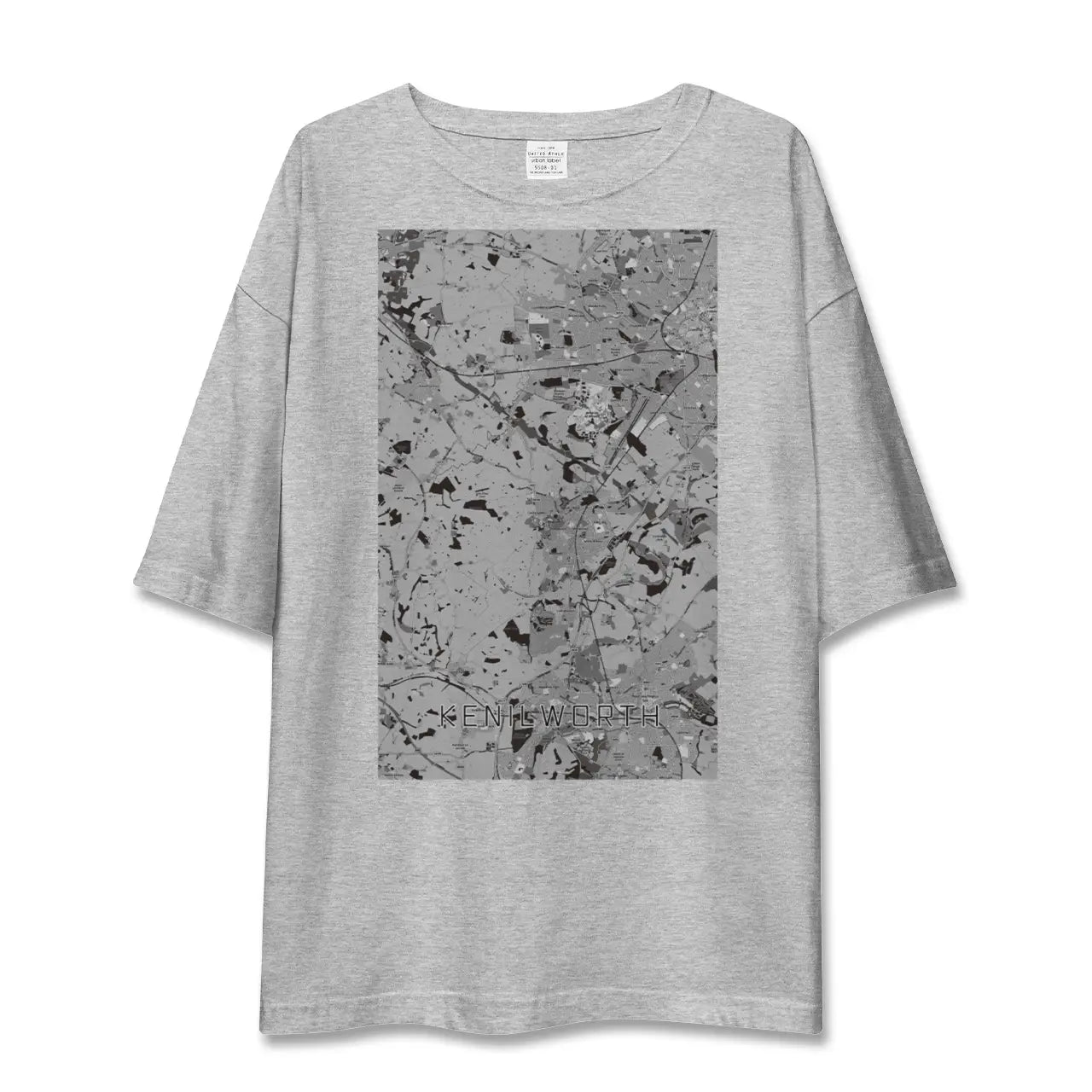 【ケニルワース(イギリス)】地図柄ビッグシルエットTシャツ