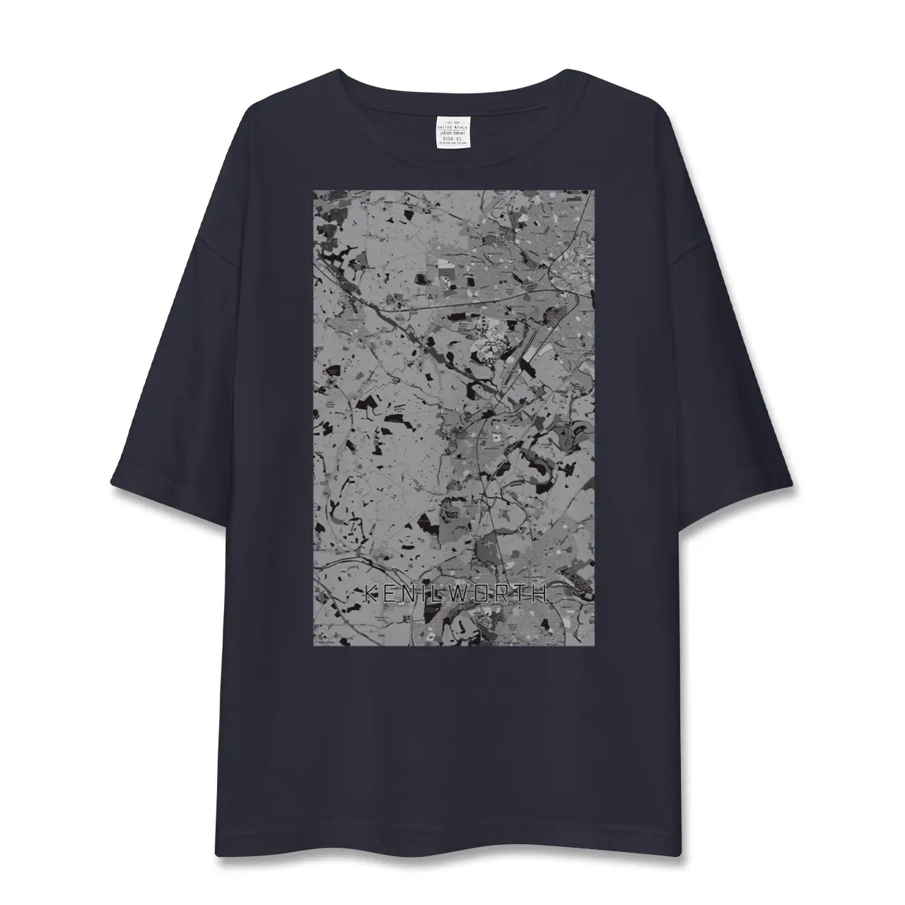 【ケニルワース(イギリス)】地図柄ビッグシルエットTシャツ