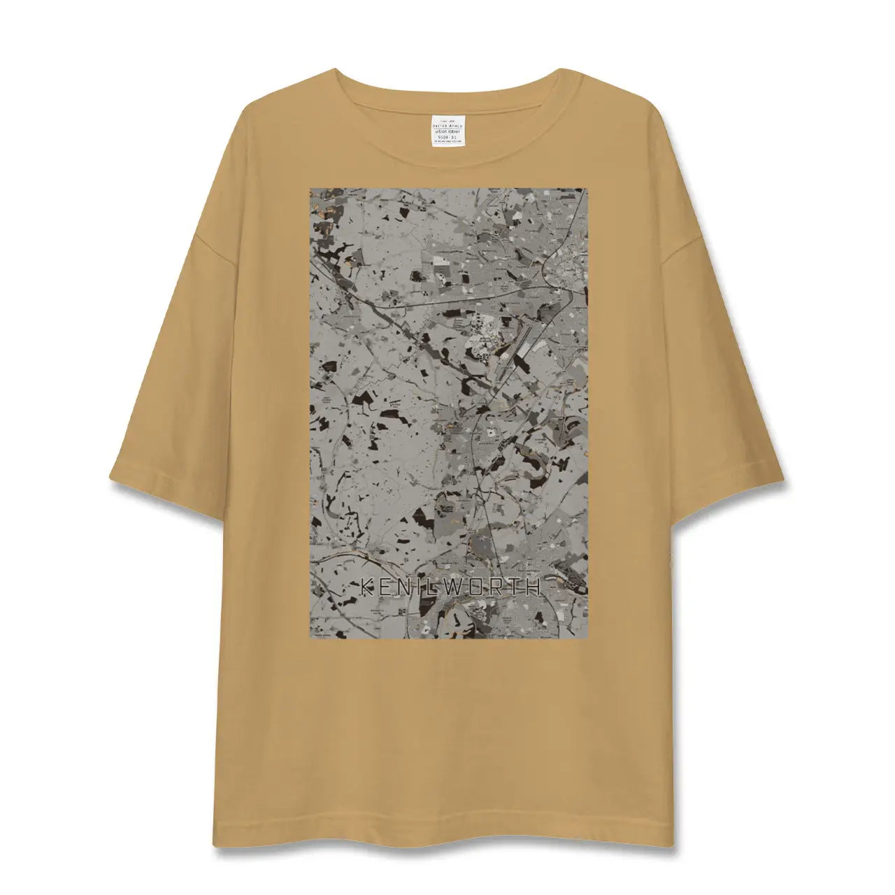 【ケニルワース(イギリス)】地図柄ビッグシルエットTシャツ