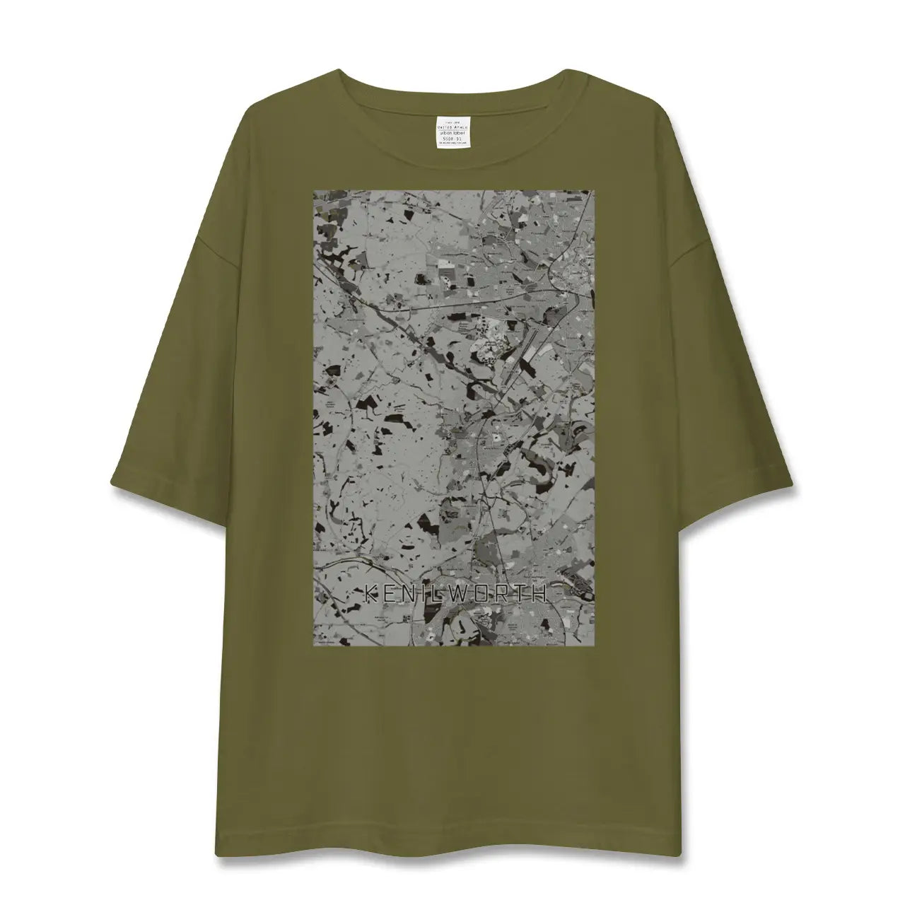 【ケニルワース(イギリス)】地図柄ビッグシルエットTシャツ