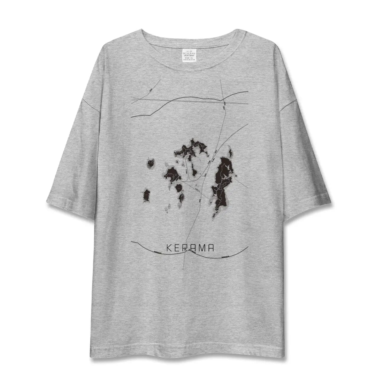 【慶良間(沖縄県)】地図柄ビッグシルエットTシャツ