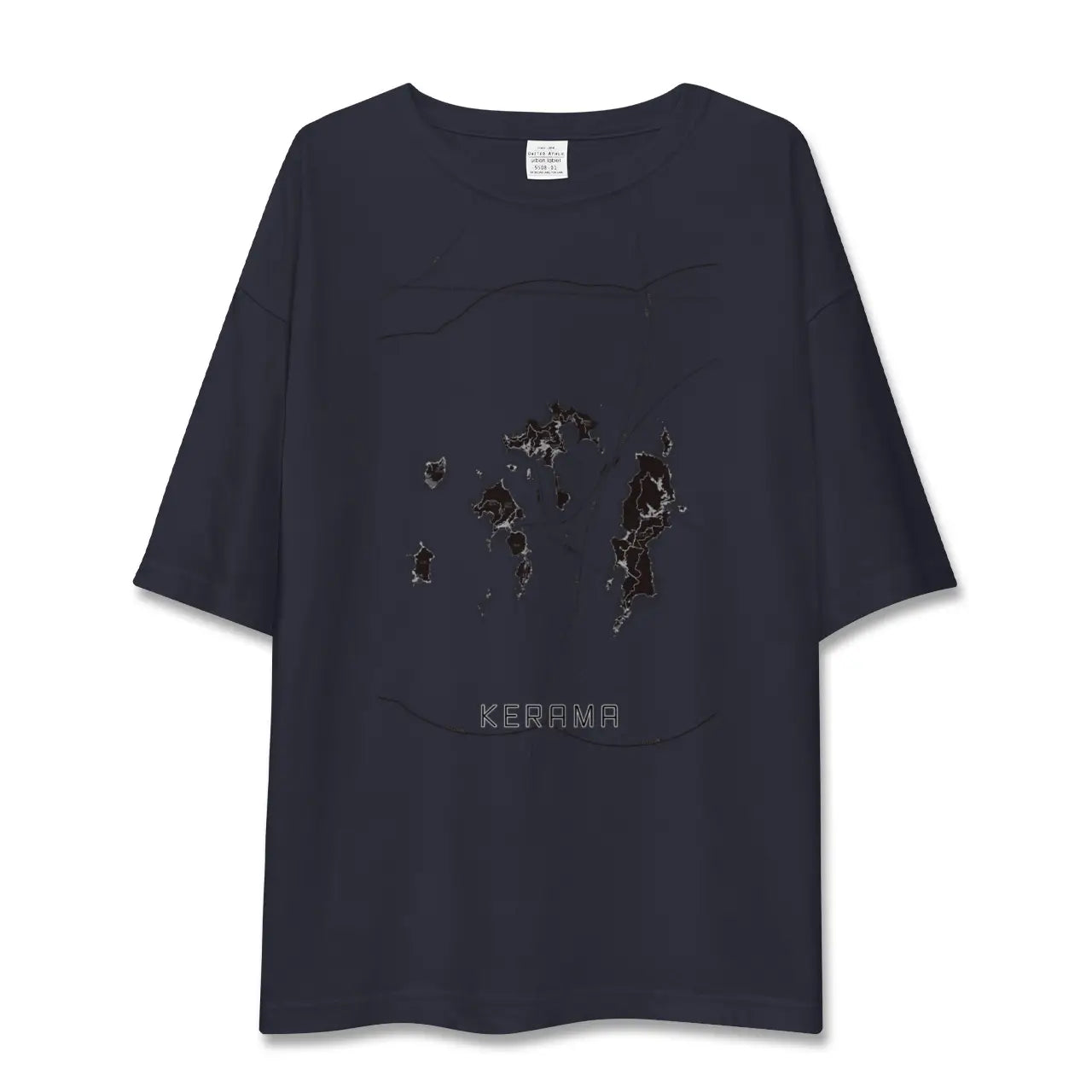 【慶良間(沖縄県)】地図柄ビッグシルエットTシャツ
