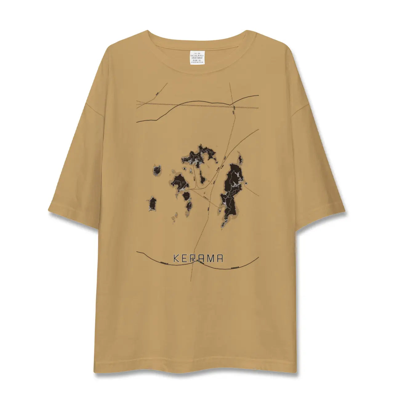 【慶良間(沖縄県)】地図柄ビッグシルエットTシャツ