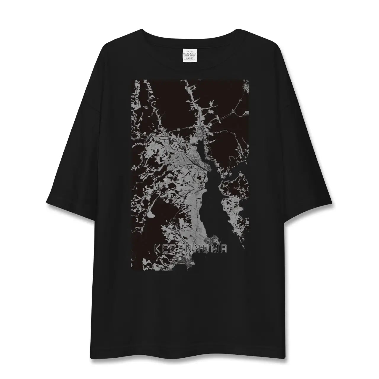 【気仙沼(宮城県)】地図柄ビッグシルエットTシャツ