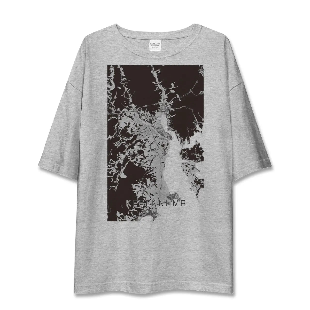 【気仙沼(宮城県)】地図柄ビッグシルエットTシャツ