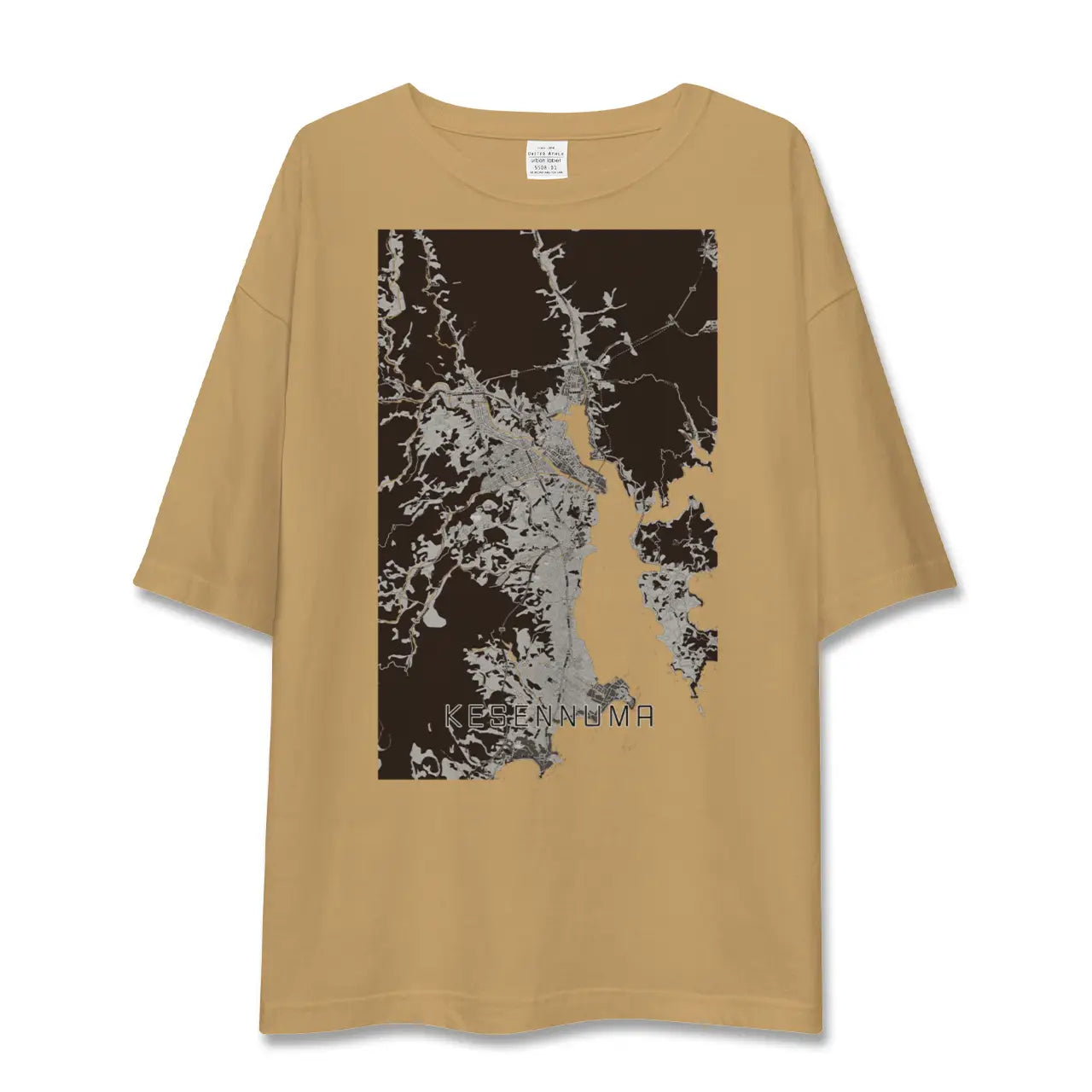 【気仙沼(宮城県)】地図柄ビッグシルエットTシャツ