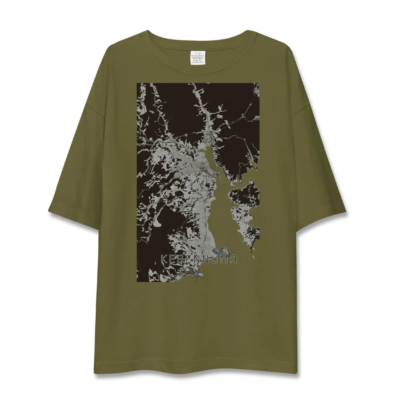 【気仙沼(宮城県)】地図柄ビッグシルエットTシャツ