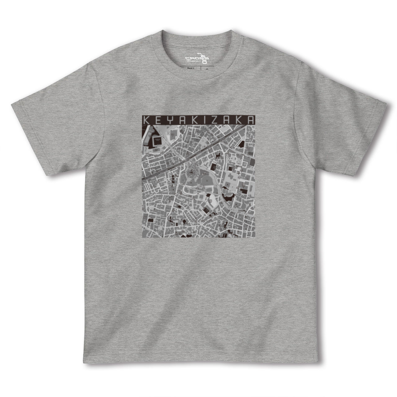 【けやき坂(東京都)】地図柄ヘビーウェイトTシャツ