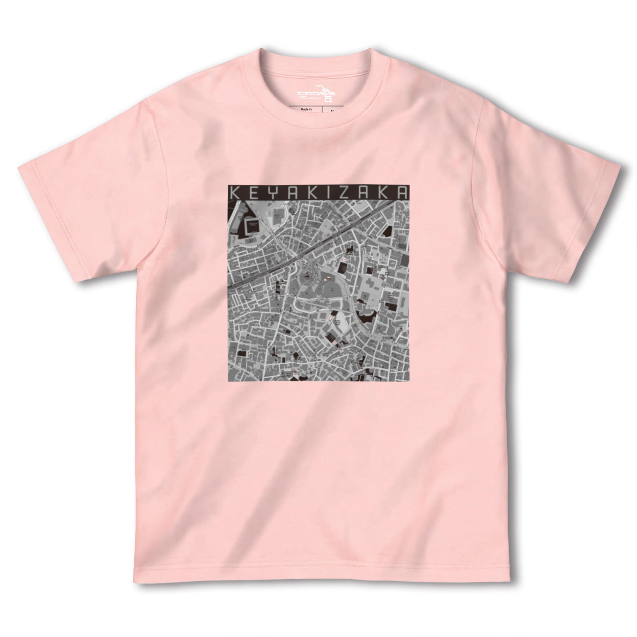 【けやき坂(東京都)】地図柄ヘビーウェイトTシャツ