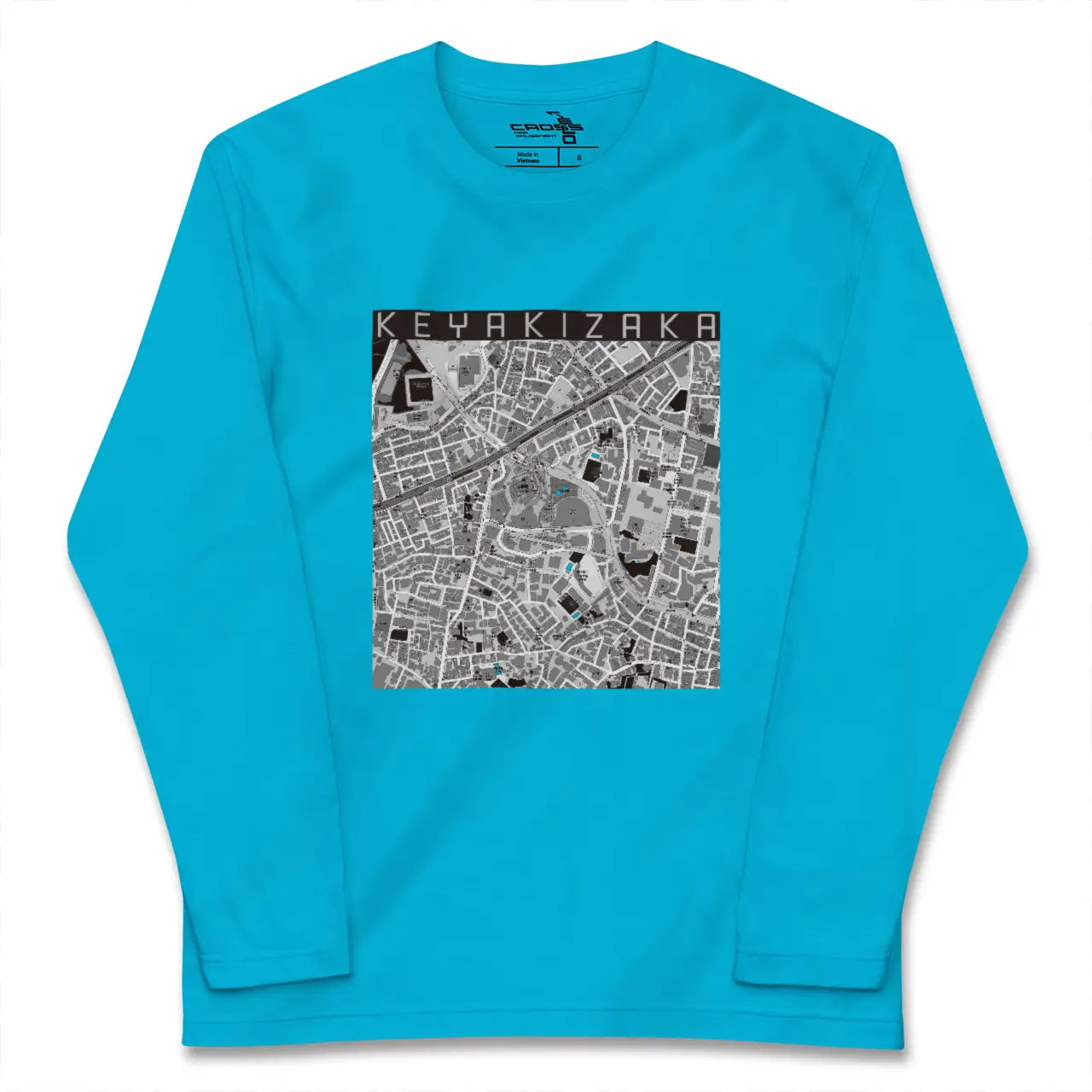 【けやき坂(東京都)】地図柄ロングスリーブTシャツ