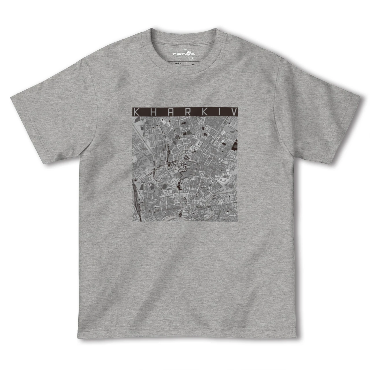 【ハルキウ(ウクライナ)】地図柄ヘビーウェイトTシャツ