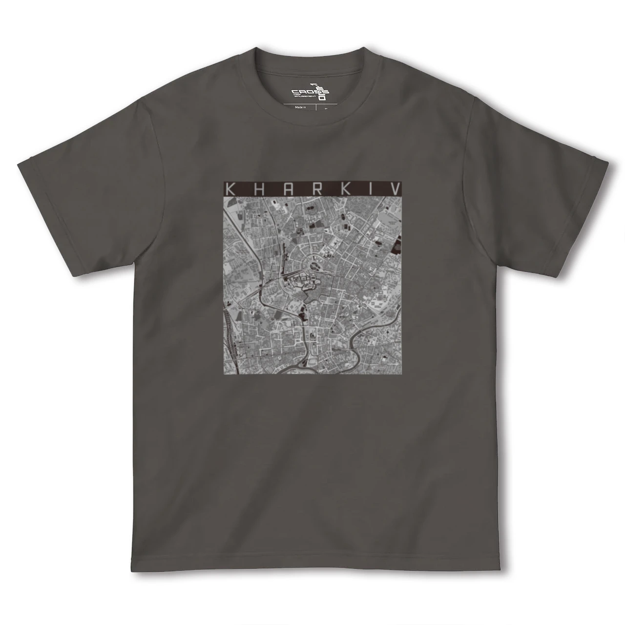 【ハルキウ(ウクライナ)】地図柄ヘビーウェイトTシャツ