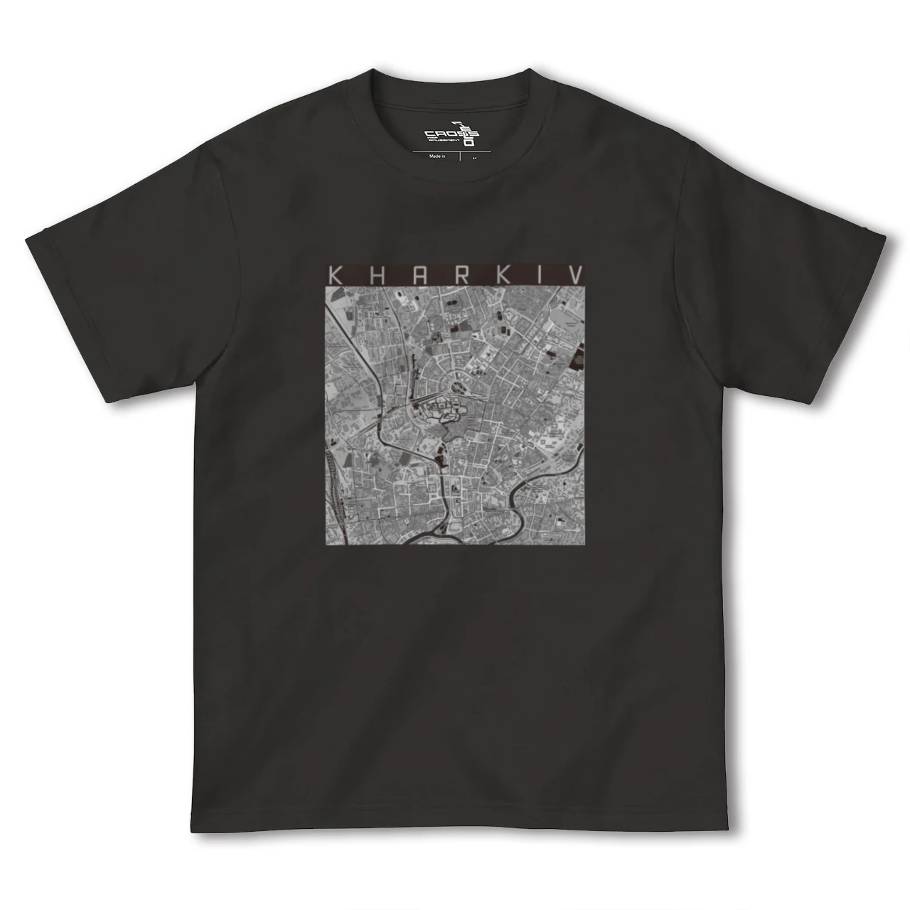 【ハルキウ(ウクライナ)】地図柄ヘビーウェイトTシャツ