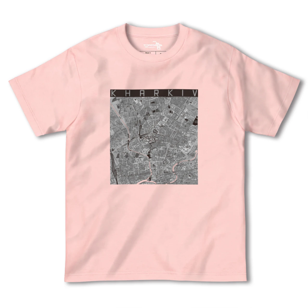 【ハルキウ(ウクライナ)】地図柄ヘビーウェイトTシャツ