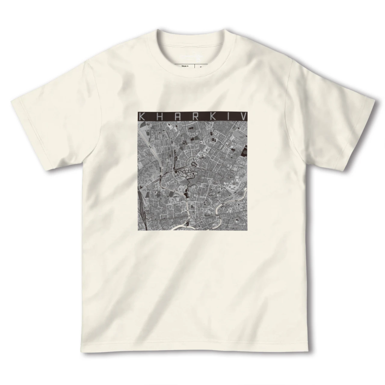 【ハルキウ(ウクライナ)】地図柄ヘビーウェイトTシャツ