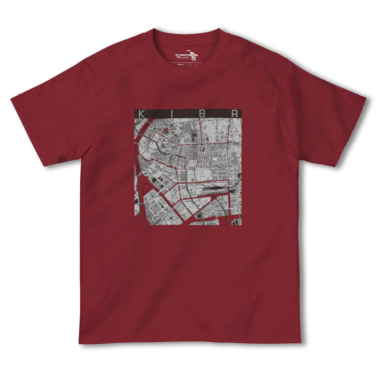 【木場(東京都)】地図柄ヘビーウェイトTシャツ