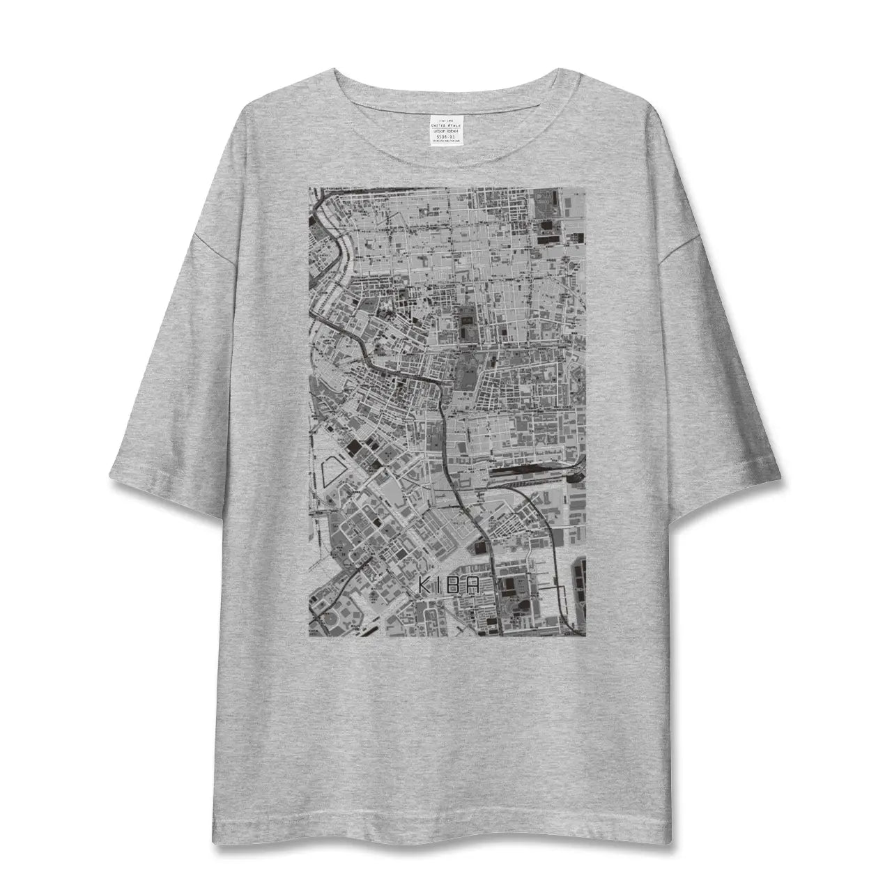 【木場(東京都)】地図柄ビッグシルエットTシャツ