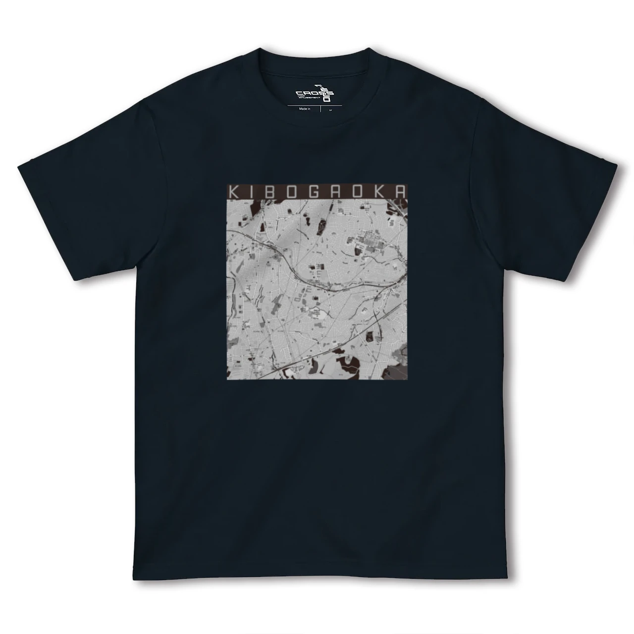 【希望ヶ丘(神奈川県)】地図柄ヘビーウェイトTシャツ