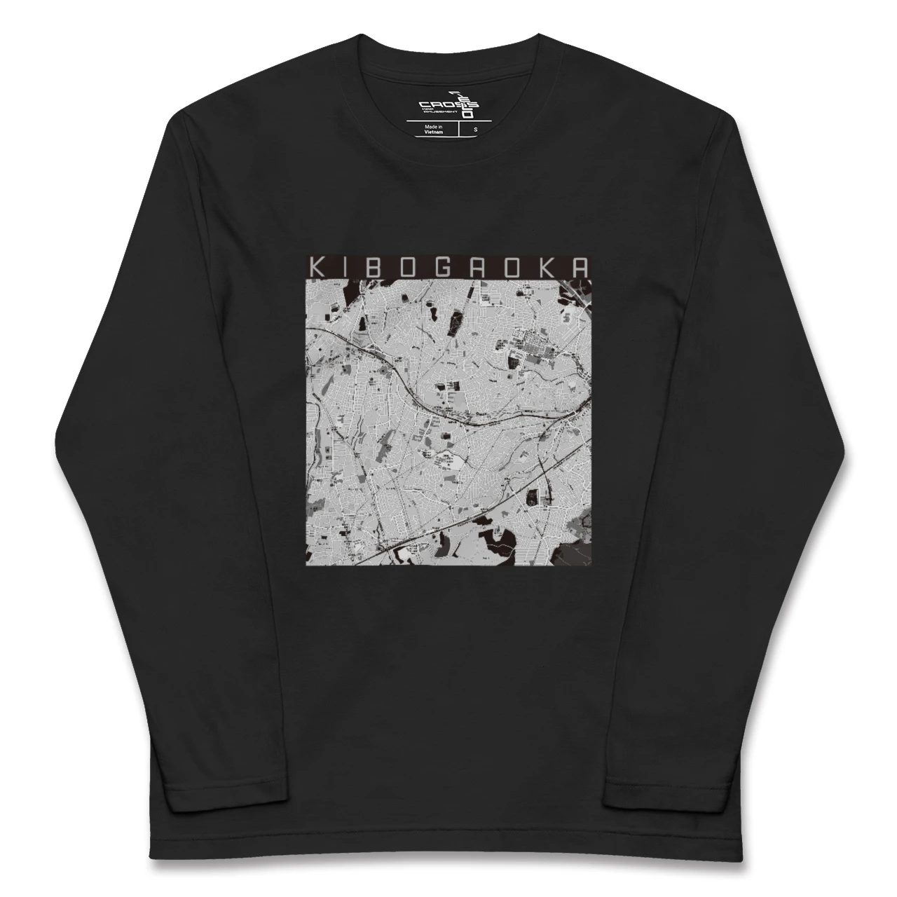 【希望ヶ丘(神奈川県)】地図柄ロングスリーブTシャツ