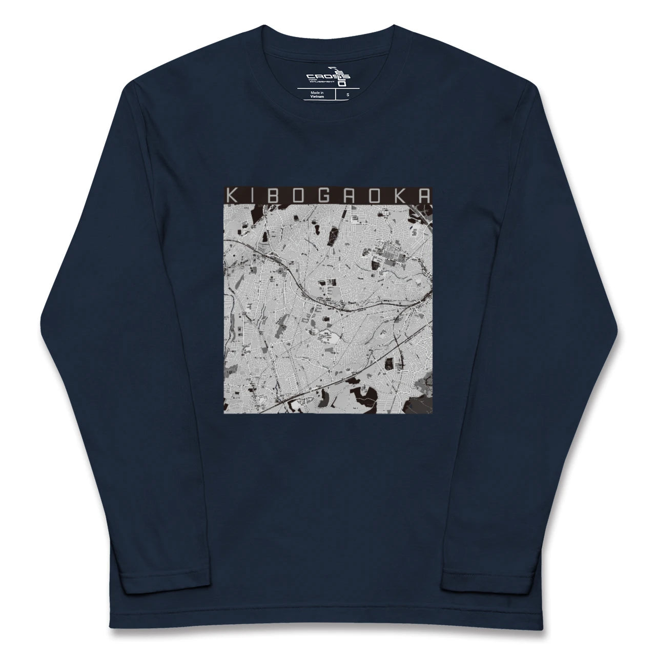 【希望ヶ丘(神奈川県)】地図柄ロングスリーブTシャツ