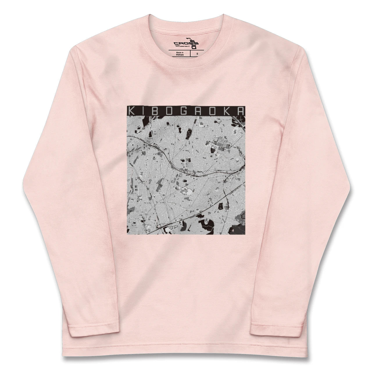 【希望ヶ丘(神奈川県)】地図柄ロングスリーブTシャツ