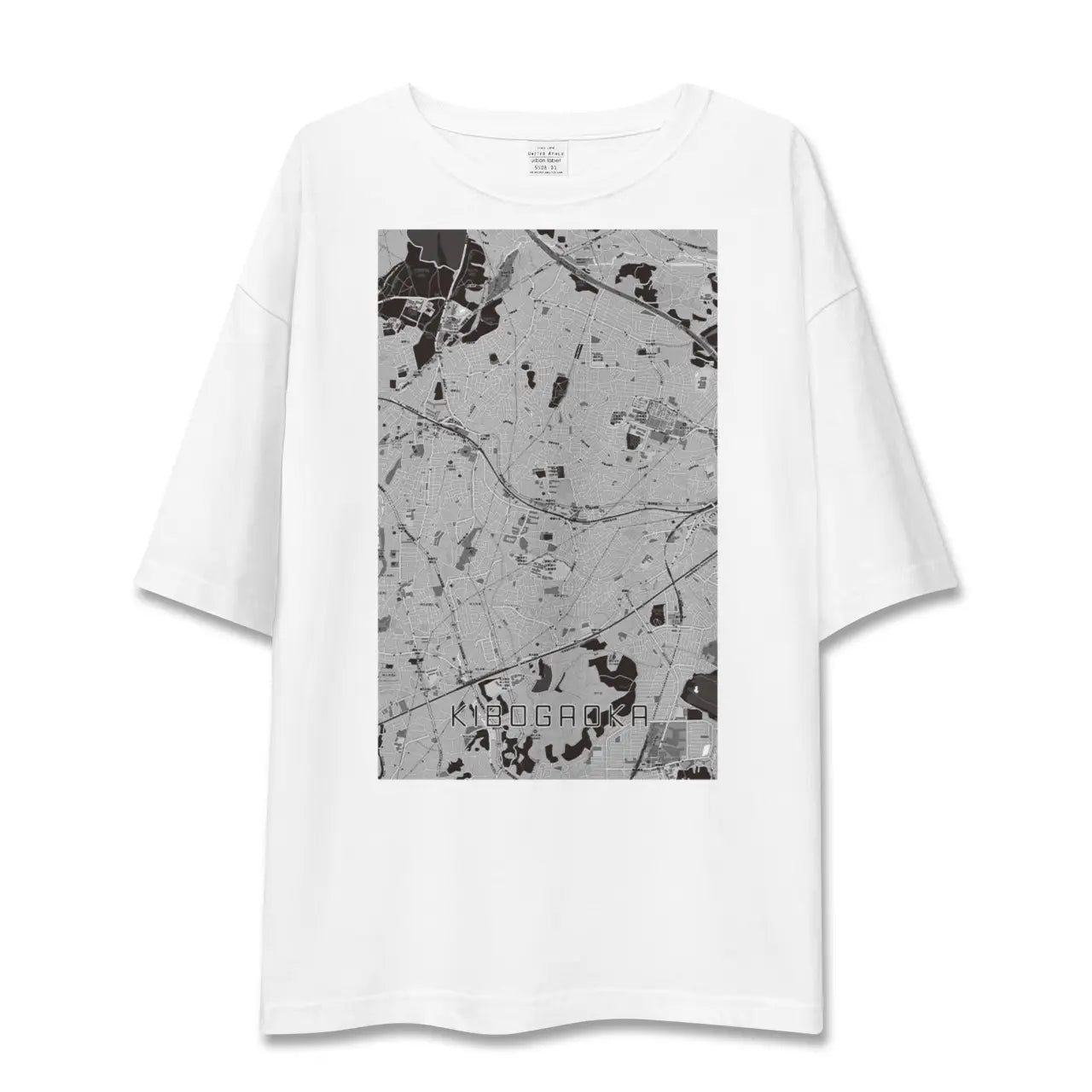 【希望ヶ丘(神奈川県)】地図柄ビッグシルエットTシャツ