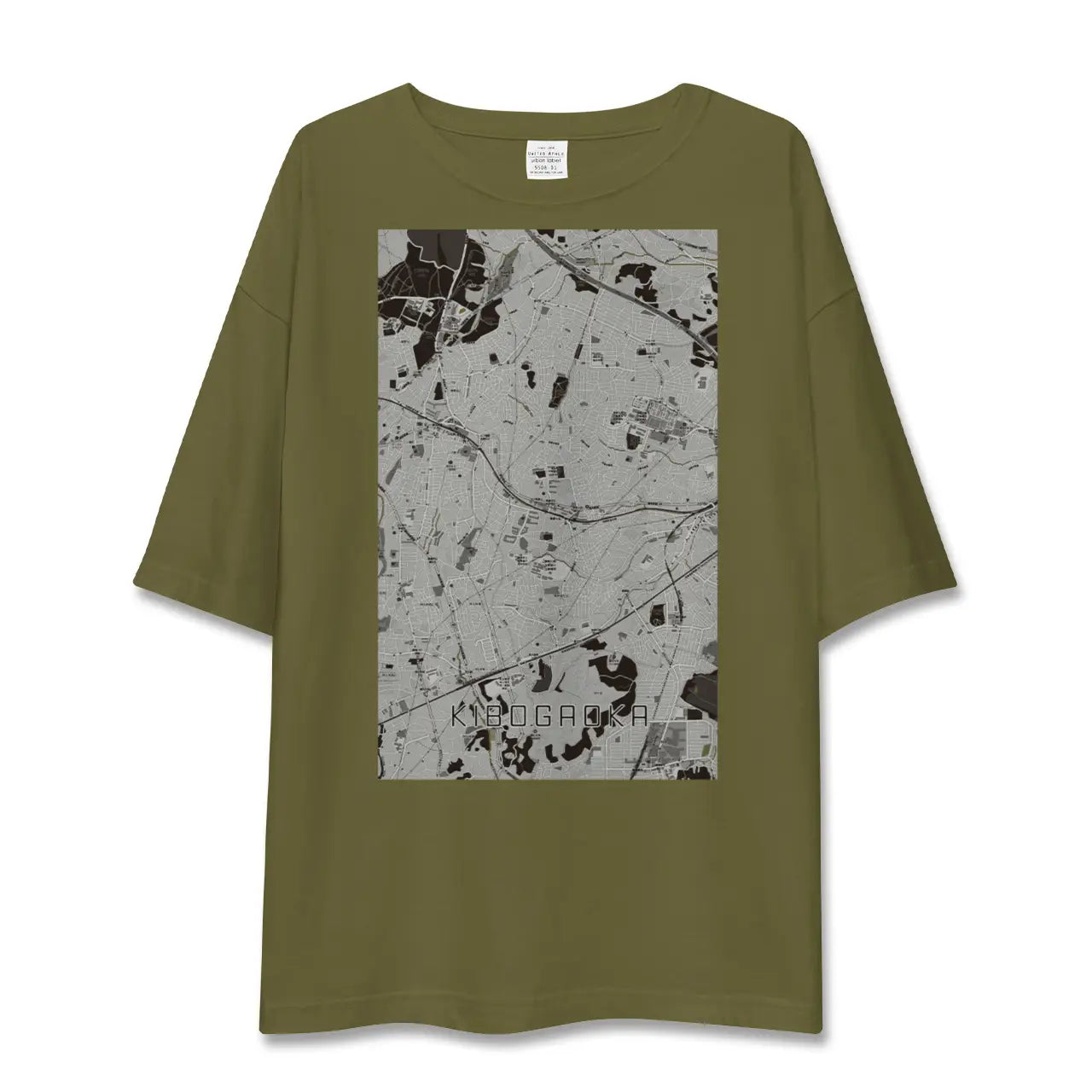 【希望ヶ丘(神奈川県)】地図柄ビッグシルエットTシャツ