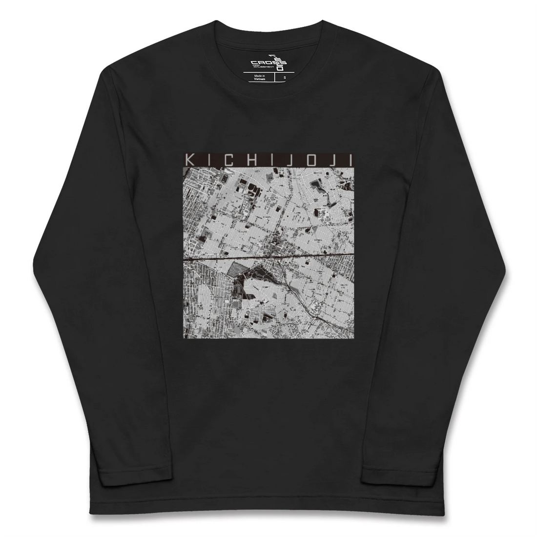 【吉祥寺2(東京都)】地図柄ロングスリーブTシャツ