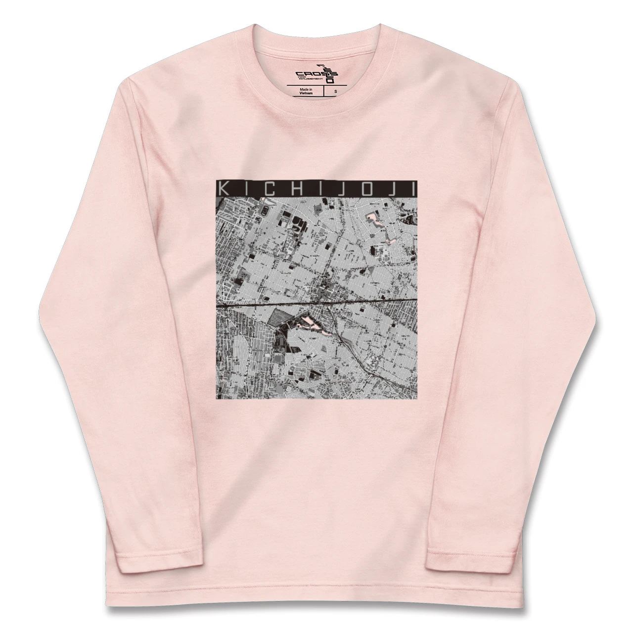 【吉祥寺2(東京都)】地図柄ロングスリーブTシャツ