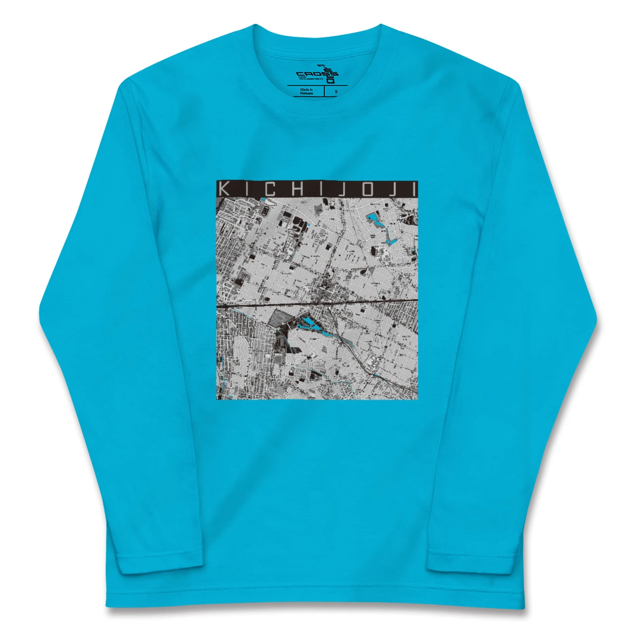【吉祥寺2(東京都)】地図柄ロングスリーブTシャツ