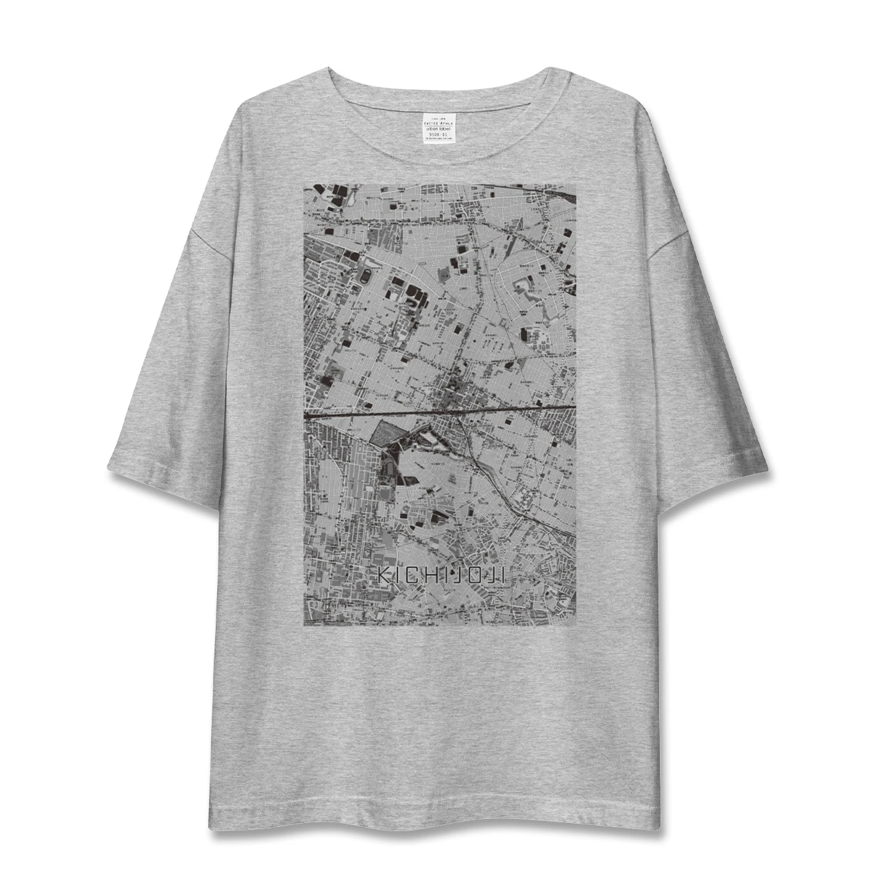 【吉祥寺2(東京都)】地図柄ビッグシルエットTシャツ