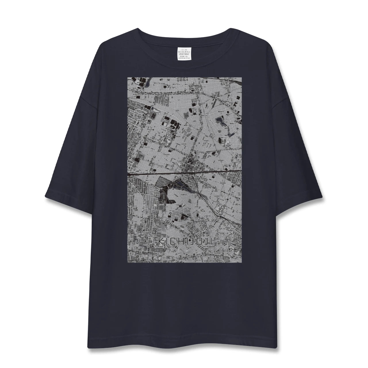 【吉祥寺2(東京都)】地図柄ビッグシルエットTシャツ